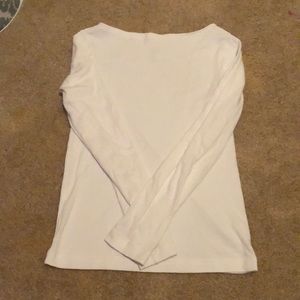 Long sleeve white t-shirt